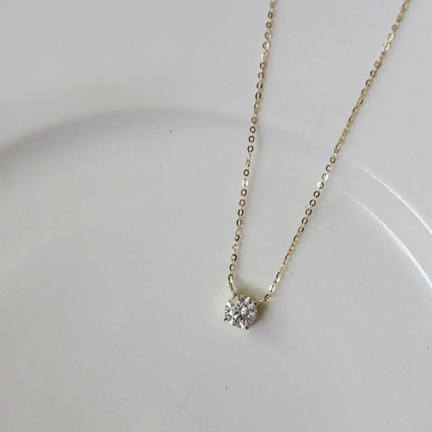 Rafaela - Collana in zircone argento placcato oro 18K
