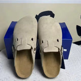 Retro Leather Mule Sandals for Women & Men | Casual Anti-Slip Beach Shoes – Elisa London