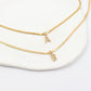 Eva – Gold necklace with initial pendant
