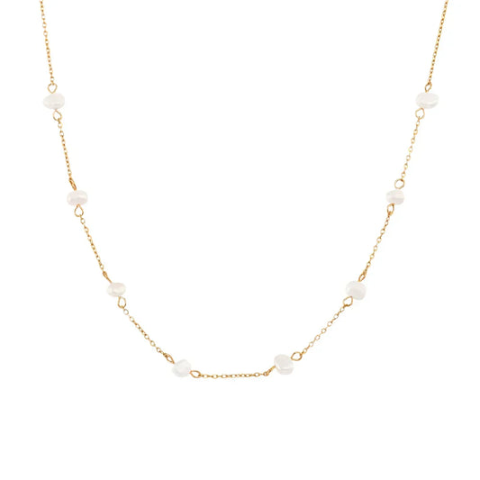 Greta – Collana dorata con delicati puntini