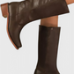 PIPPA | WOMEN'S LEATHER KNEE-HIGH BOOTS WITH HEELS