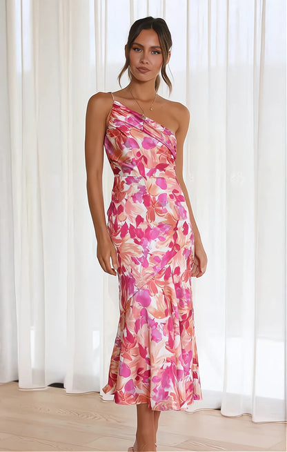 VIOLET | FLORAL SATIN GOWN