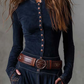 HELENA IVY | WINTER NIGHT NAVY SUEDE MAXI DRESS WITH BELT