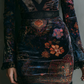SARAH | FLORAL PRINT MINI DRESS WITH V-NECK, VELVET LACE TRIM, AND SLIM FIT