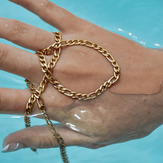 Valerie – Gold necklace with simple link structure