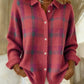 MARCOLLINE | RETRO PLAID SWEATER WITH CASUAL CONTRAST