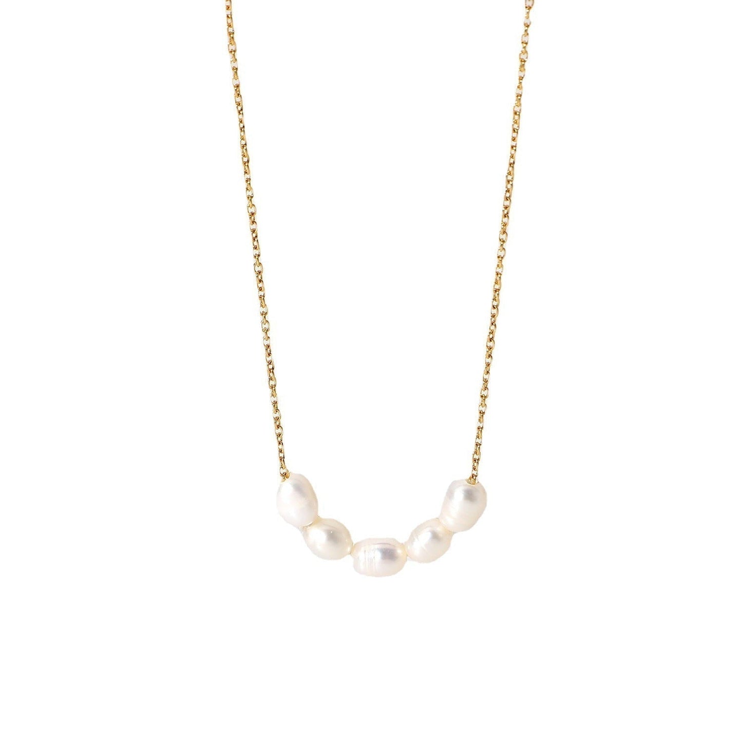 Juliana – Collana dorata dalla struttura minimalista