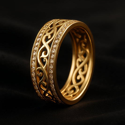 HOLLOW GOLD RING