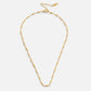 Frieda – Collana dorata con pendente curvo