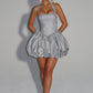 ARAMINTA | SILVER MINI DRESS