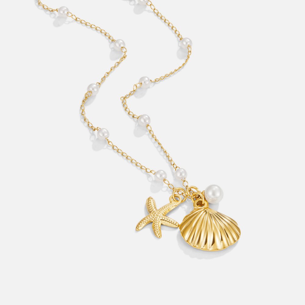 Pavlína – Collana in oro con mini cristalli.