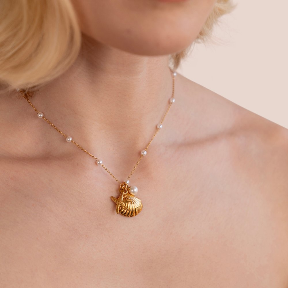 Paulina – Collana dorata con mini cristalli