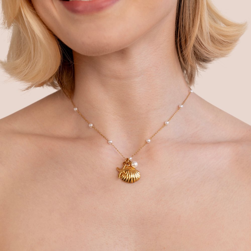 Paulina – Collana dorata con mini cristalli