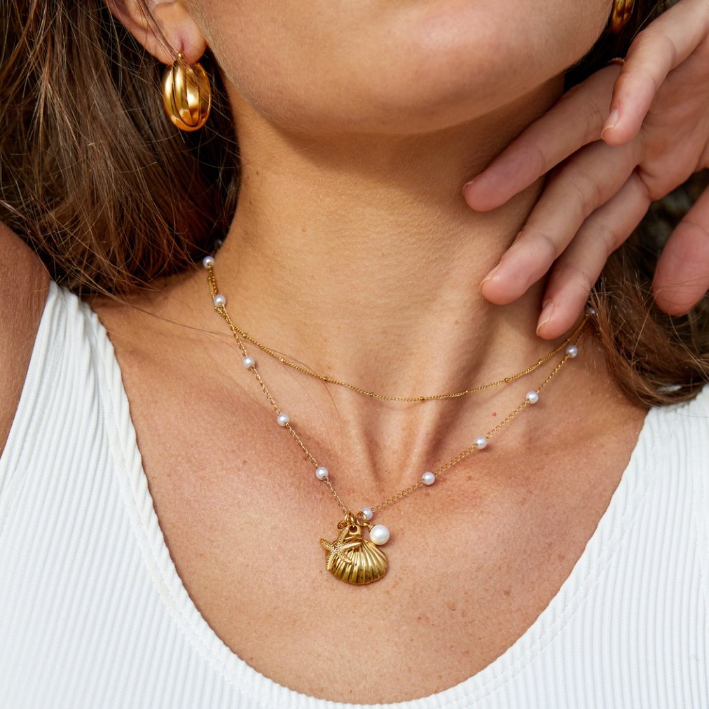 Paulina – Collana dorata con mini cristalli