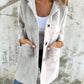 MORWENNA | LONG SLEEVE BUTTON COAT WITH POCKETS