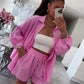Women’s Cotton 2-Piece Lounge Set – Shirt & Shorts