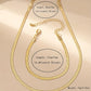 VINTAGE SNAKE CHAIN NECKLACE SET