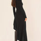 SOERAHA | OFF THE SHOULDER BODYCON DRESS WITH RUFFLE DETAILS