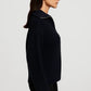 FFION | WAFFLE-KNITIP-COLLAR SWEATER