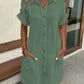 Sleeveless Vintage Shirt Dress