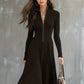 ZINNIA | ZIPPERED LONG SLEEVE DRESS WITH STRETCH FABRIC