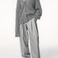 SERIAVI | V-NECK LIGHT GRAY CARDIGAN