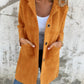 MORWENNA | LONG SLEEVE BUTTON COAT WITH POCKETS