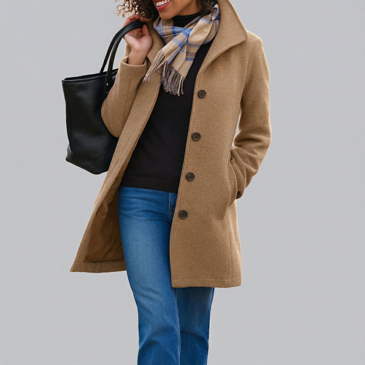 TRADURA™ | Classic mid-length coat