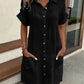 Sleeveless Vintage Shirt Dress