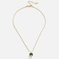 Kateřina – Collana in oro con pietra verde.
