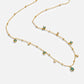 Marta – Collana dorata con pendente verde
