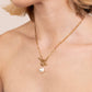 Francesca – Collana dorata con pendente filigranato