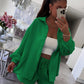 Women’s Cotton 2-Piece Lounge Set – Shirt & Shorts