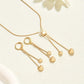 ADJUSTABLE HEART PENDANT NECKLACE & EARRINGS SET