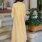 Women’s Elegant Striped Shirt Cape – Long Sleeve Button Shirt