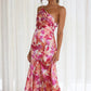 VIOLET | FLORAL SATIN GOWN