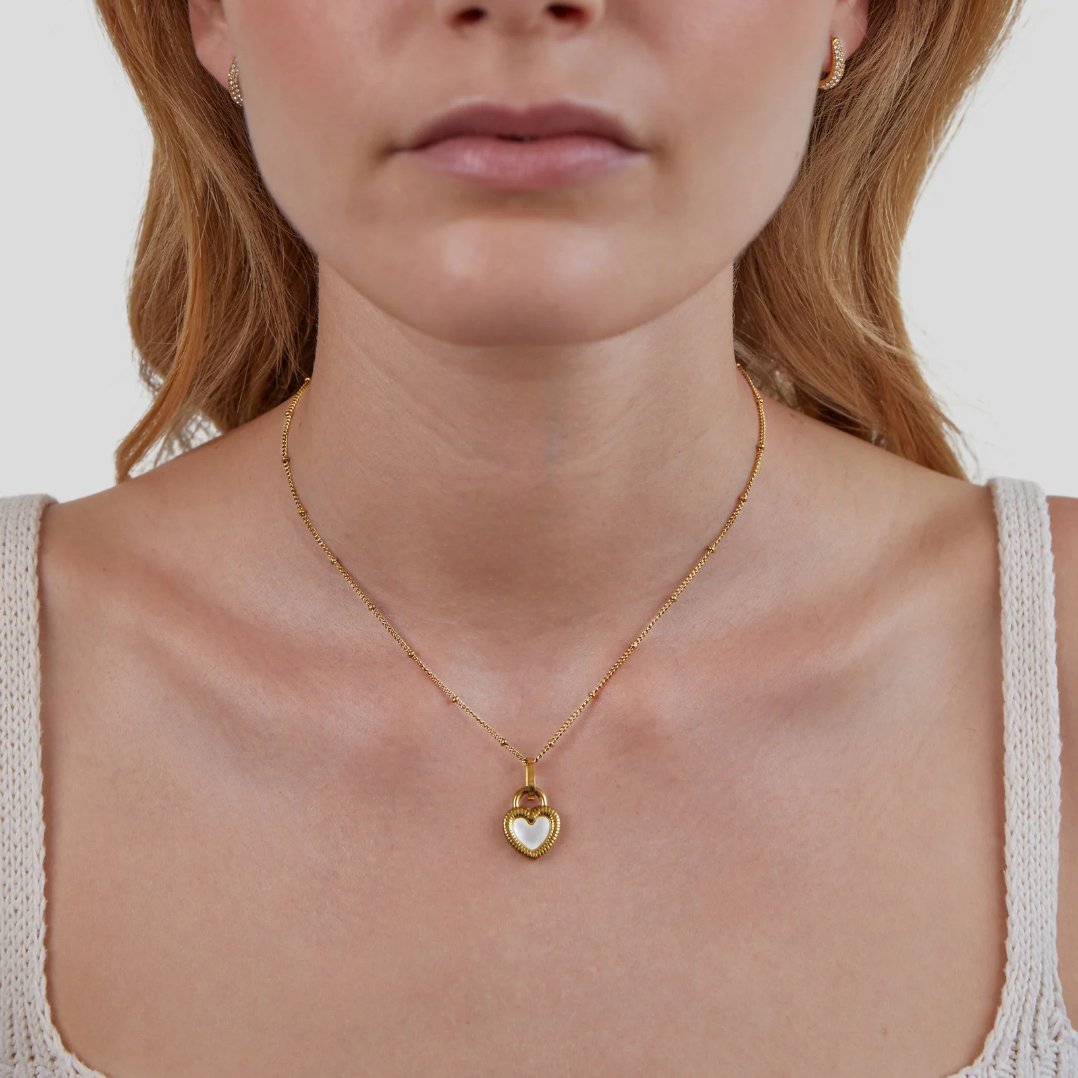 Helga – Collana dorata con due pendenti