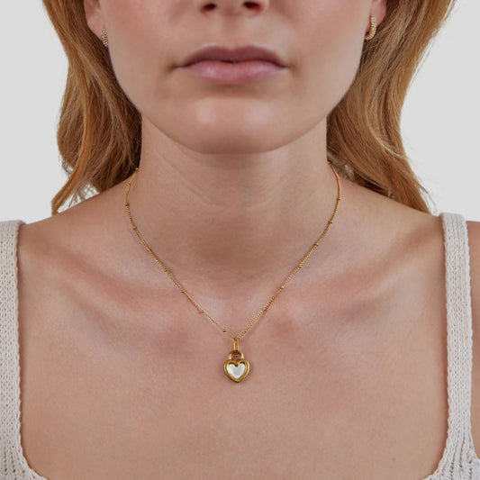 Helga – Collana dorata con due pendenti
