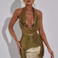 JORDYN | SHIMMERING METALLIC GOWN