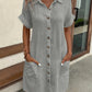 Sleeveless Vintage Shirt Dress