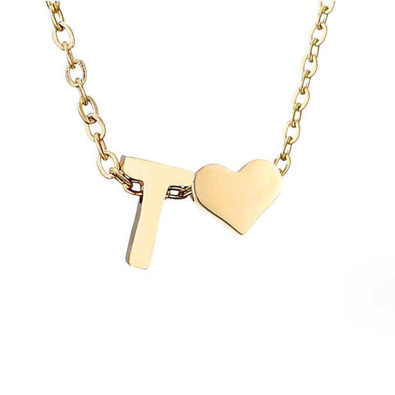 Nina – Collana dorata con disposizione a V
