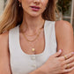 Elfriede – Double-Layer Gold Necklace with Detailed Coin Pendant
