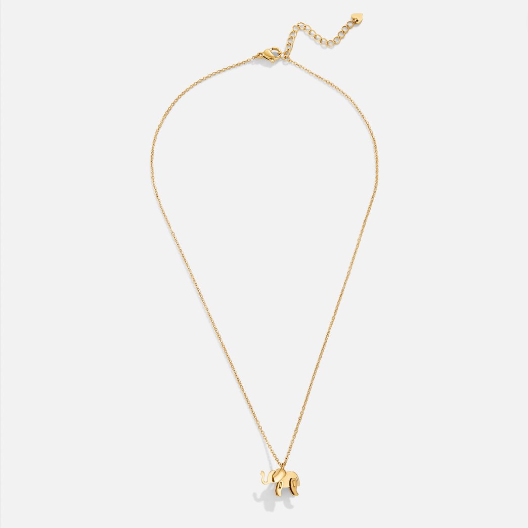 Gisela – Collana dorata con pendente rotondo e struttura