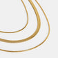 Karoline – Golden necklace with discrete stone