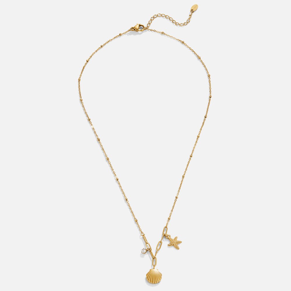 Greta – Catena con pendente a stella color oro.