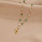 Loreta – Collana dorata con placche strutturate