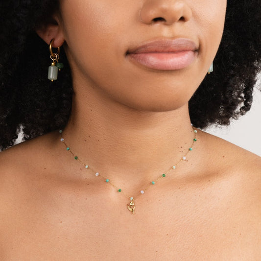 Anneliese – Collana dorata con struttura liscia a serpente
