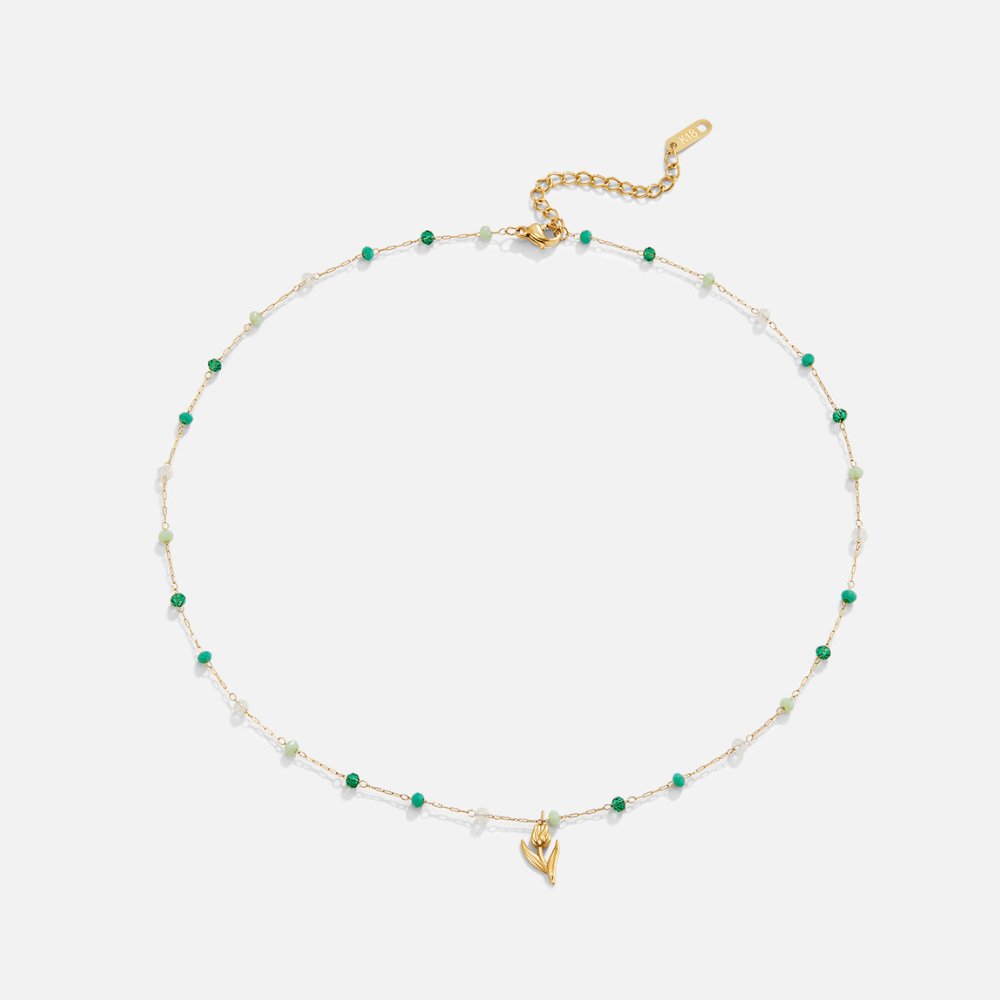 Anneliese – Collana dorata con struttura liscia a serpente