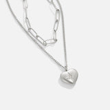 Angelika – Collana in argento con pendente squadrato