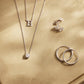Collana Klára con pietra moissanite